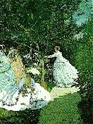 Claude Lorrain women in a garden oil painting reproduction